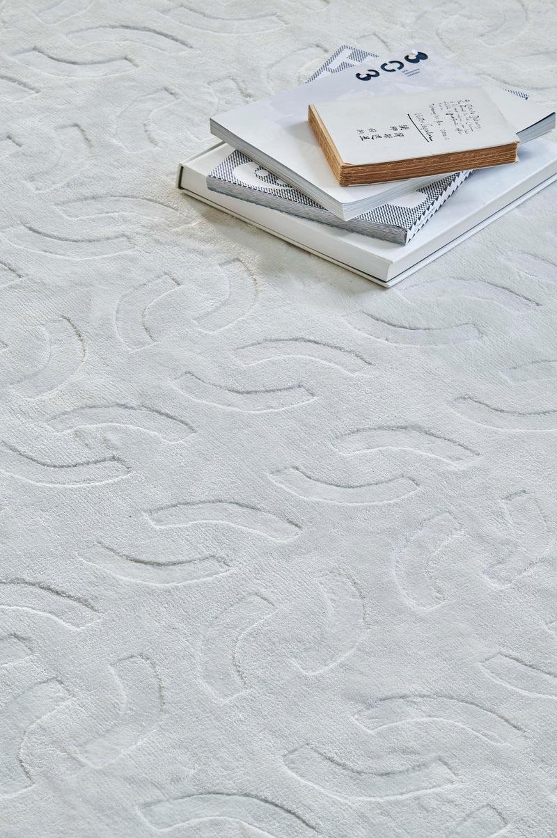 Toulemonde Bochart Wilton Blanc Tapis Blanc En Tencel