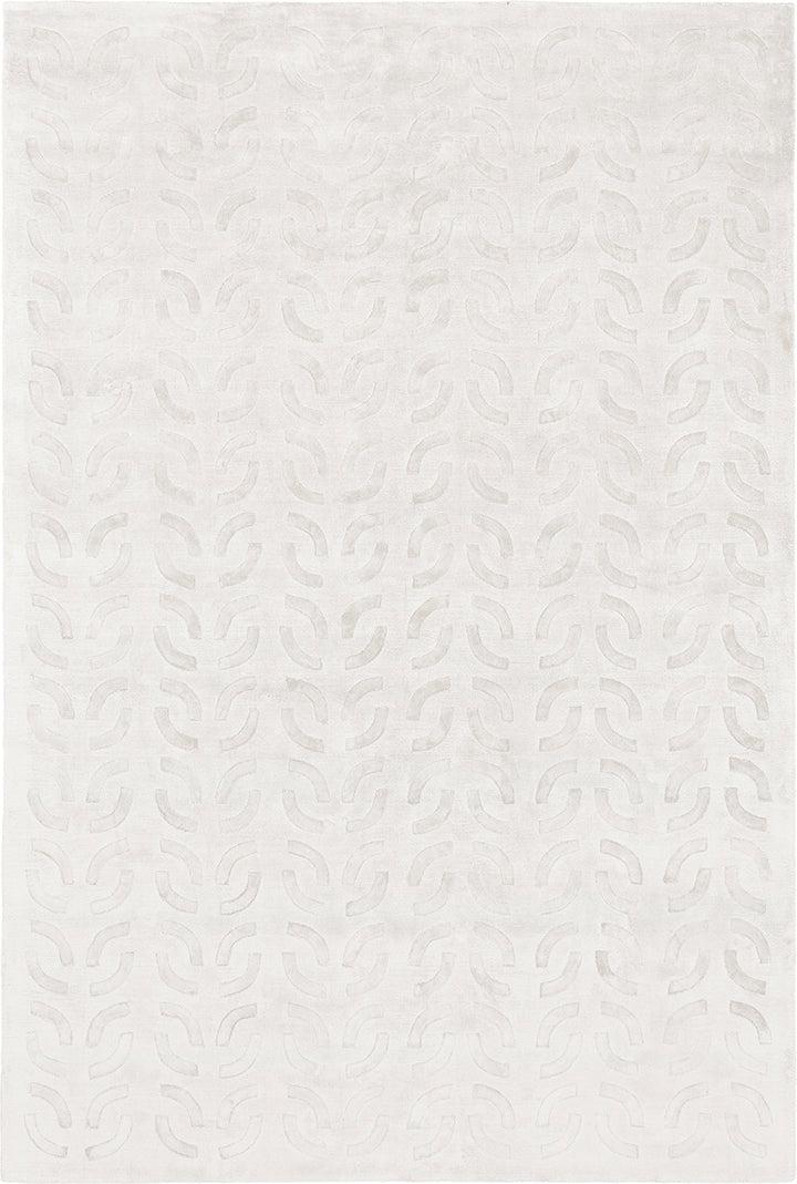 toulemonde bochart Wilton Blanc Tapis blanc en tencel
