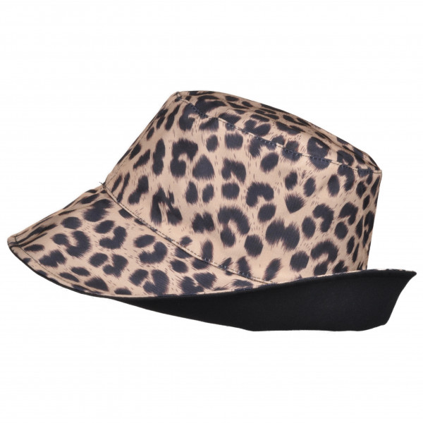 Toutacoo Capeline Léopard Marron Clair/noir Reversible