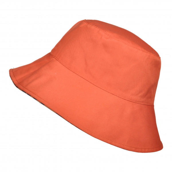 Toutacoo Capeline Léopard Marron Foncé/rouille Reversible