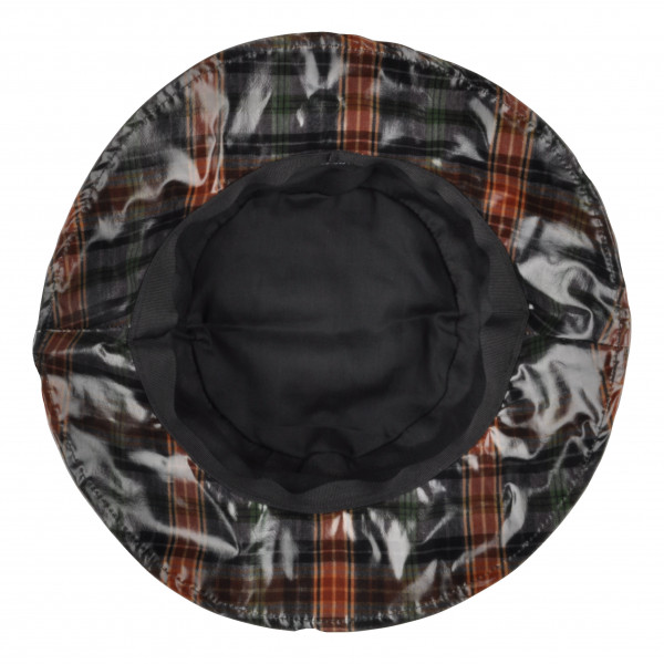 Toutacoo Chapeau De Pluie à Carreaux Gris /Marron Aspect Ciré