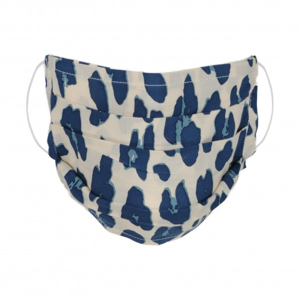 Toutacoo Lot De Deux Masques En Tissu Avec Poche Intégrée Pour Filtre Lavable Et Réutilisable. Coloris Imprimé Bleu