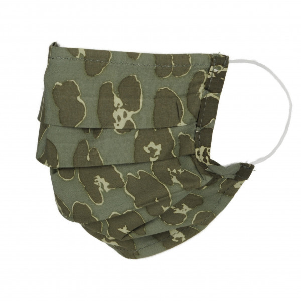 Toutacoo Lot De Deux Masques En Tissu Avec Poche Intégrée Pour Filtre Lavable Et Réutilisable. Coloris Imprimé Noir / Kaki