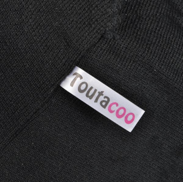 Toutacoo Set Bonnet Et Gants Tactiles En Laine Couleur Noir
