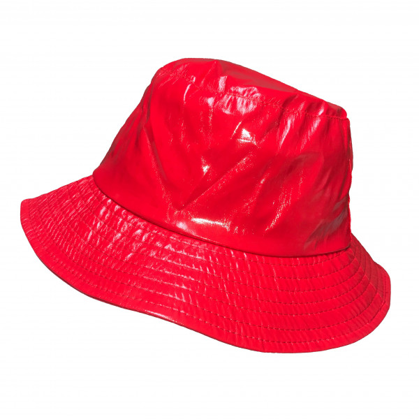 toutacoo Bob de pluie Rouge Aspect ciré
