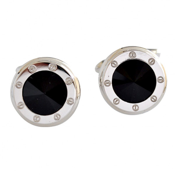 toutacoo Boutons de manchette cône noir