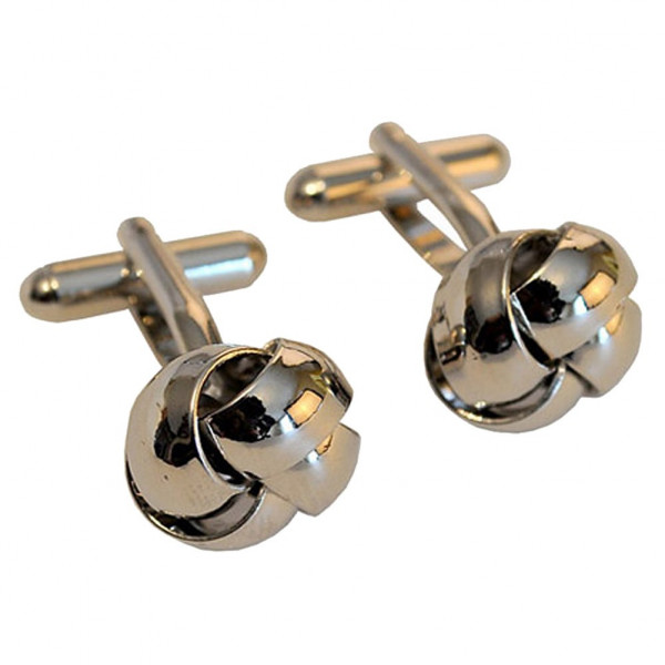 toutacoo Boutons de manchette tressés Argent