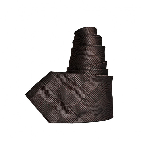 toutacoo Cravate à carreaux Bronze