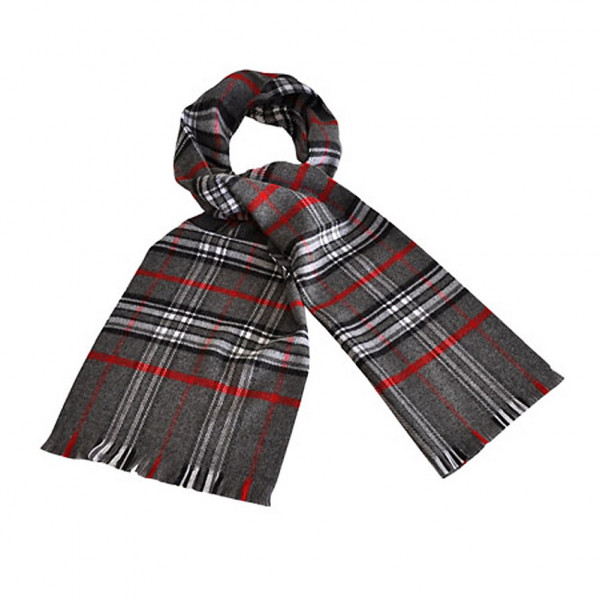 toutacoo Echarpe écossaise anthracite