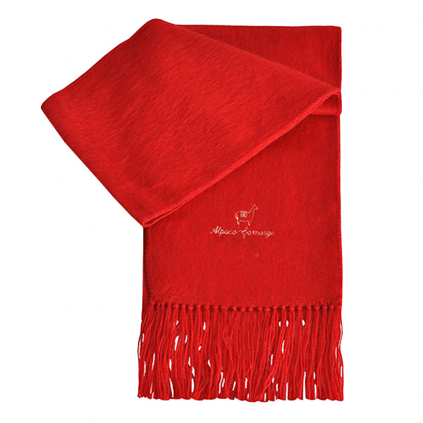 toutacoo Echarpe en alpaga rouge