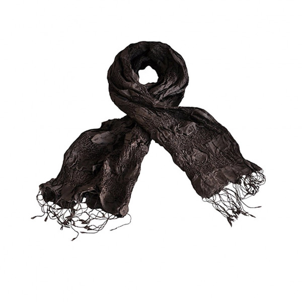 toutacoo Echarpe soie / viscose cacao