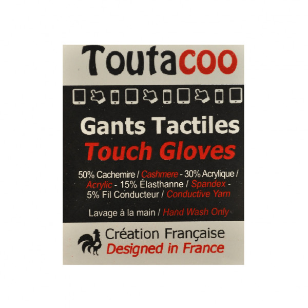 Toutacoo Gants Tactiles En Cachemire Avec Doublure