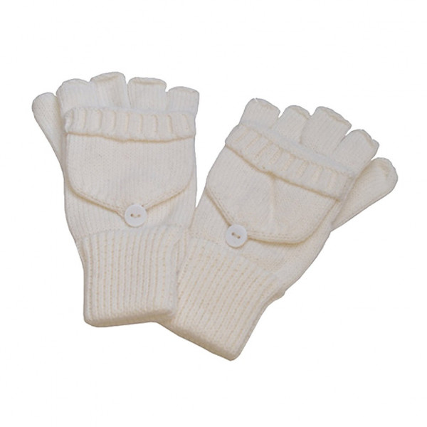 toutacoo Mitaines écrues avec moufle amovible