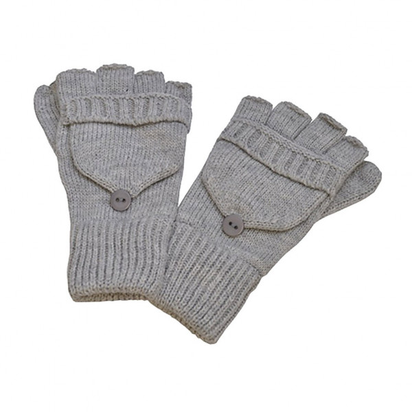 toutacoo Mitaines grises avec moufle amovible