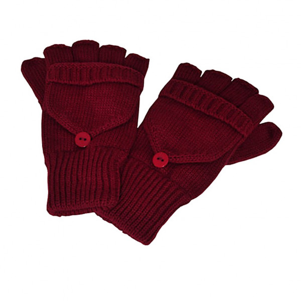 toutacoo Mitaines prune avec moufle amovible