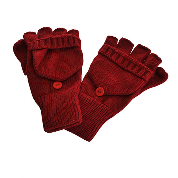 toutacoo Mitaines rouges avec moufle amovible