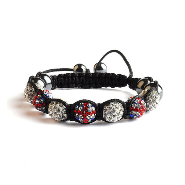 toutacoo Shamballa 7 Perles - UK / Blanc
