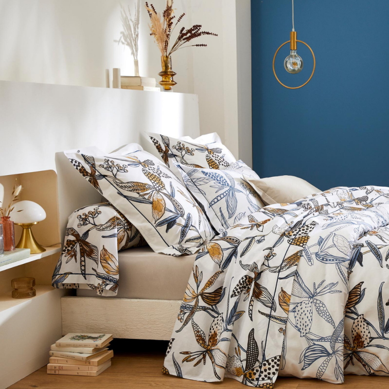 tradilinge Drap 100% coton Tradilinge PÉNÉLOPE SILICE