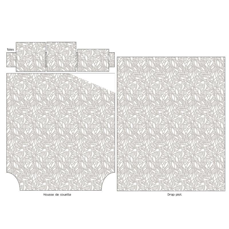 Tradilinge Drap 100% Coton Tradilinge SÉRÉNA CHANVRE