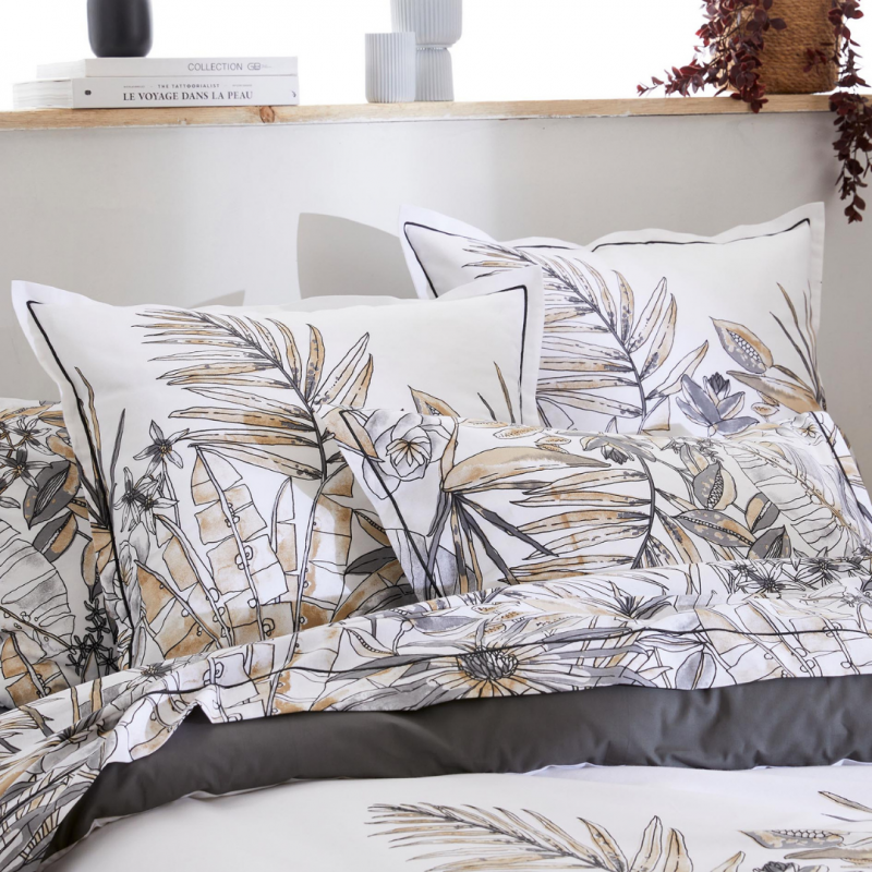 Tradilinge Drap 100% Coton Tradilinge SUMATRA FUSAIN