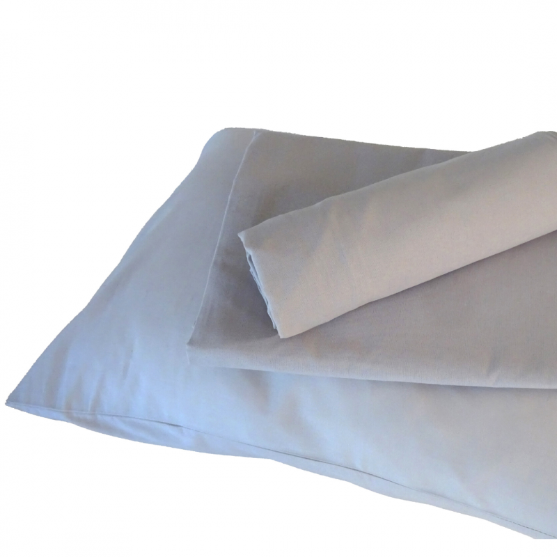 tradilinge Drap housse bébé 100% coton Tradilinge GALET