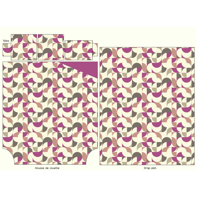 Tradilinge Drap Housse Percale Tradilinge Uni ACAJOU (Modulo Acajou)