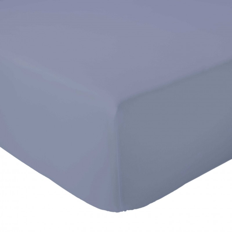 Tradilinge Drap Housse Percale Tradilinge Uni BALTIQUE (Esteban Bleu)