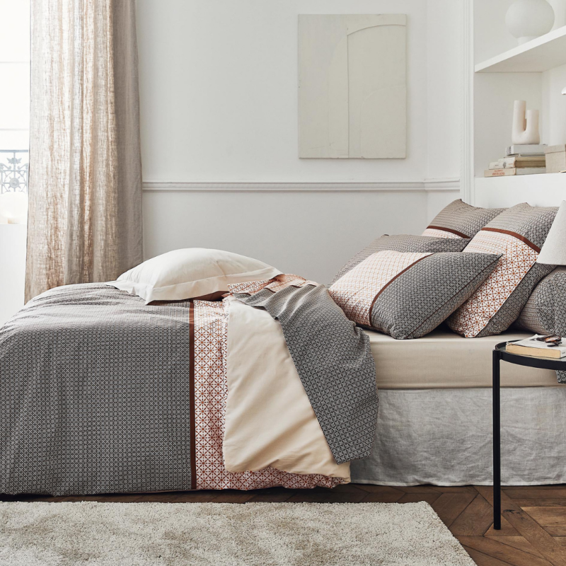 Tradilinge Drap Housse Percale Tradilinge Uni BEIGE (Gabin Épice)