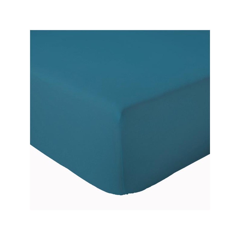 Tradilinge Drap Housse Percale Tradilinge UNI COBALT (Lino Cobalt)
