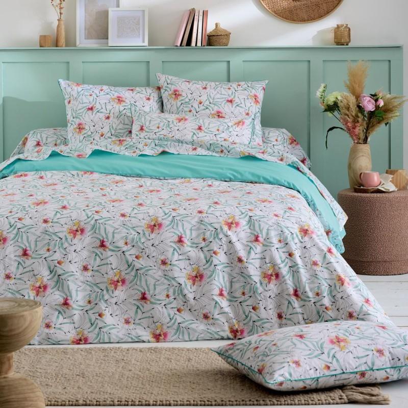 Tradilinge Drap Housse Percale Tradilinge Uni JADE (Roxane Jade)