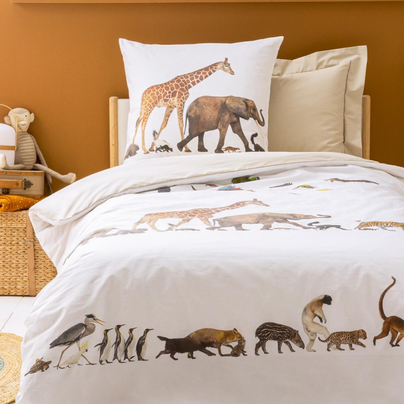 Tradilinge Drap Housse Percale Tradilinge Uni LIN (Noé)