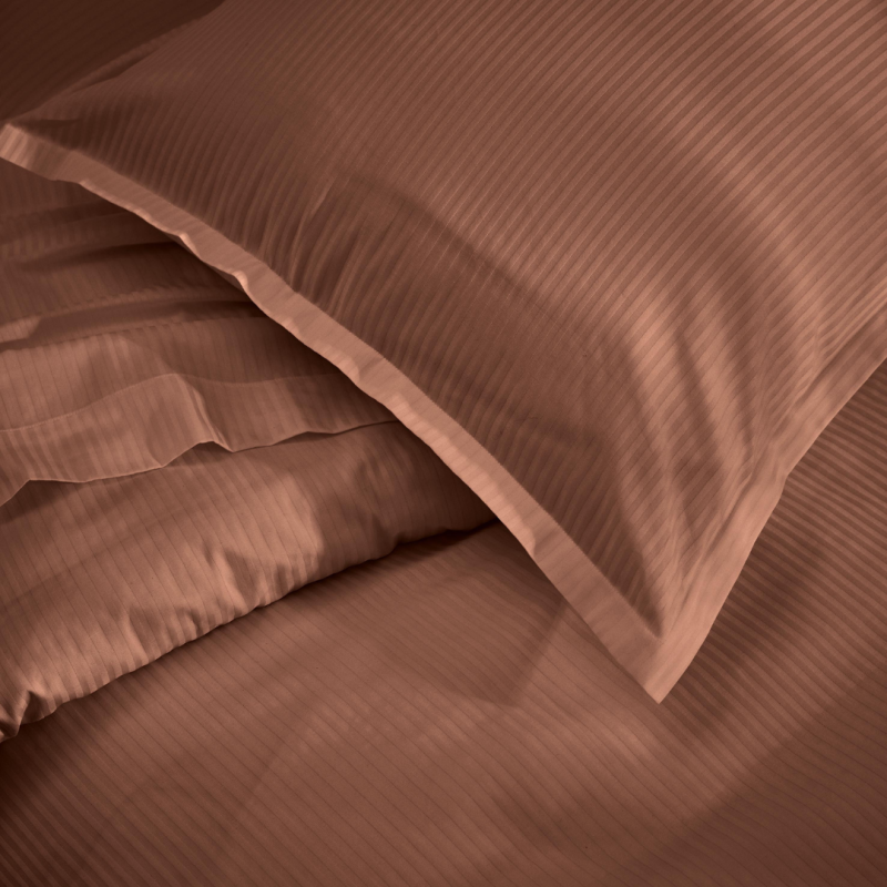 Tradilinge Drap Housse Satin Tradilinge Uni CUIR (Grand Hôtel Cuir)
