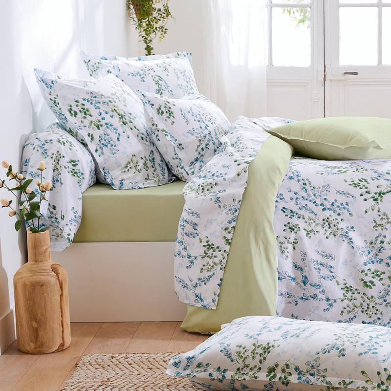 Tradilinge Drap Housse Satin Tradilinge Uni TILLEUL (Angèle Tilleul)