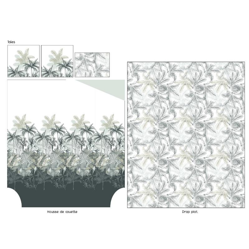 Tradilinge Drap Percale Tradilinge TRINIDAD MOUSSON