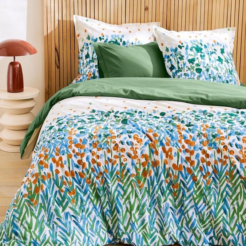 tradilinge Housse de couette 100% coton Tradilinge ÉVASION VERT