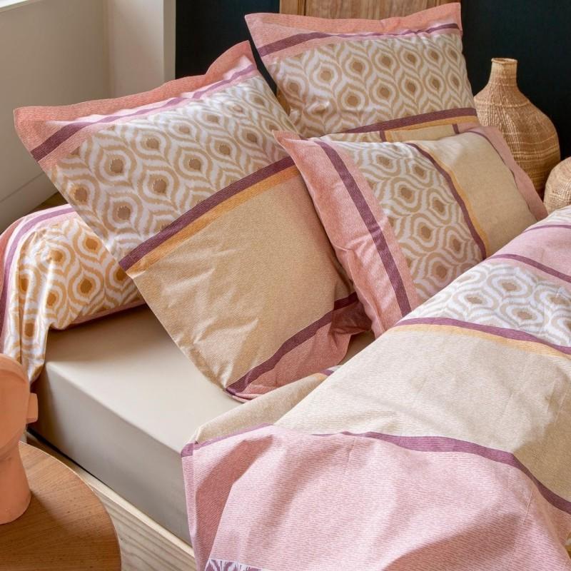 Tradilinge Housse De Couette 100% Coton Tradilinge INOUK ROSE