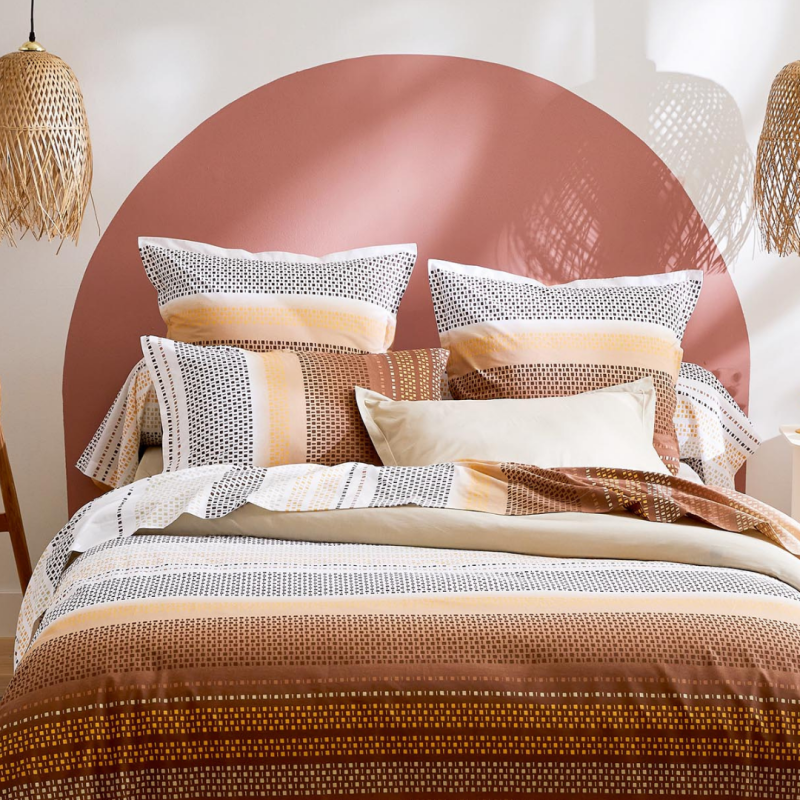 Tradilinge Housse De Couette 100% Coton Tradilinge NIAGARA CHÂTAIGNE