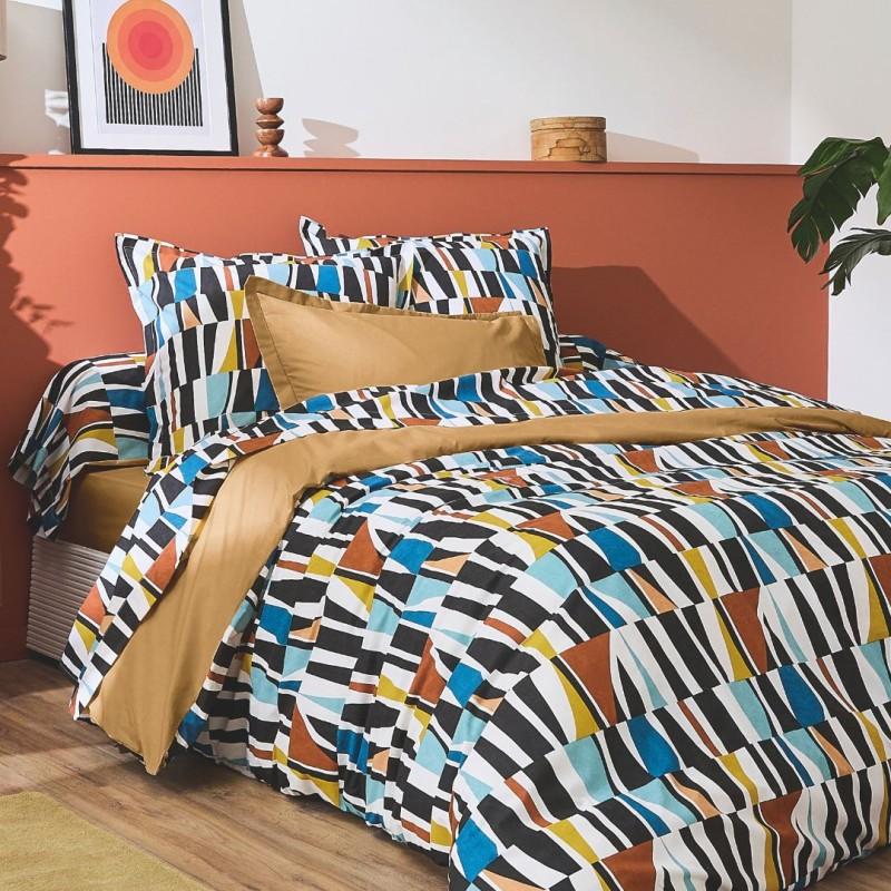 tradilinge Housse de couette 100% coton Tradilinge PIETRO CAMEL