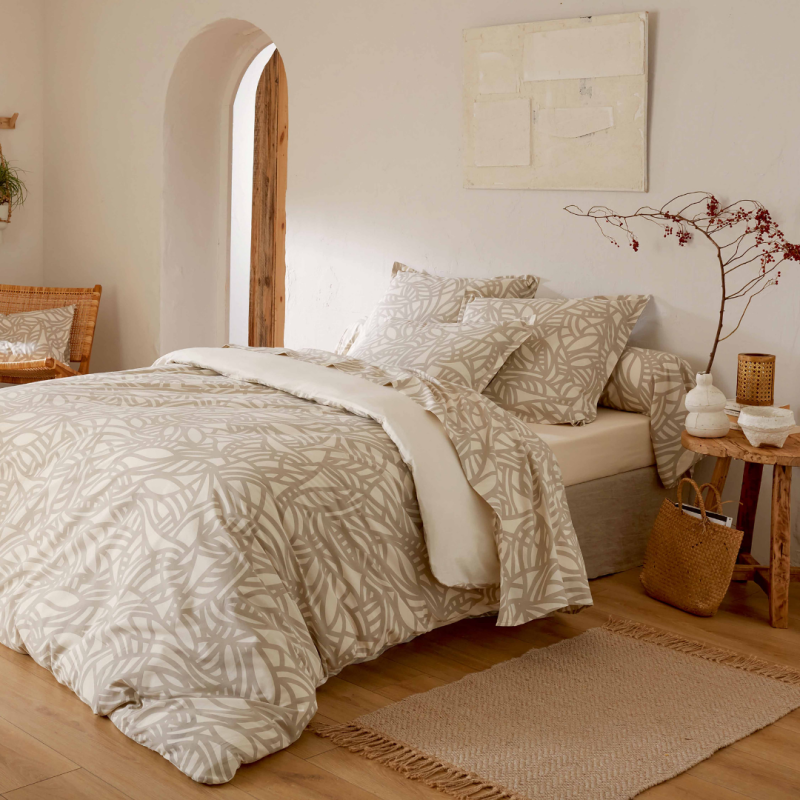 tradilinge Housse de couette 100% coton Tradilinge SÉRÉNA CHANVRE tradilinge Housse de couette 100% coton Tradilinge SÉRÉNA CHANVRE