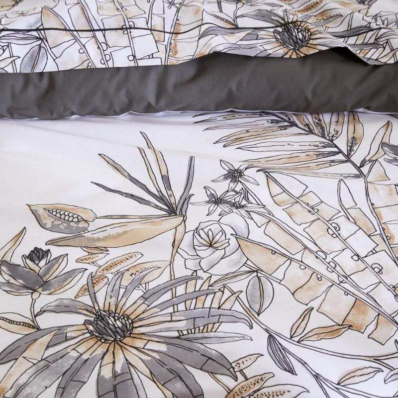 Tradilinge Housse De Couette 100% Coton Tradilinge SUMATRA FUSAIN