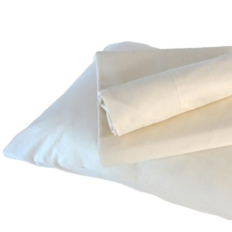 tradilinge Housse de couette bébé 100% coton Tradilinge ÉCRU LAVÉ