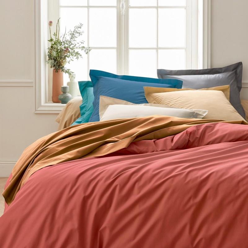 Tradilinge Housse De Couette Percale Tradilinge ACAJOU