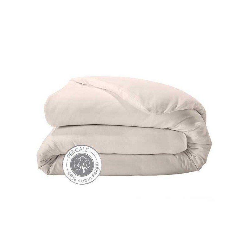 tradilinge Housse de couette percale Tradilinge BEIGE