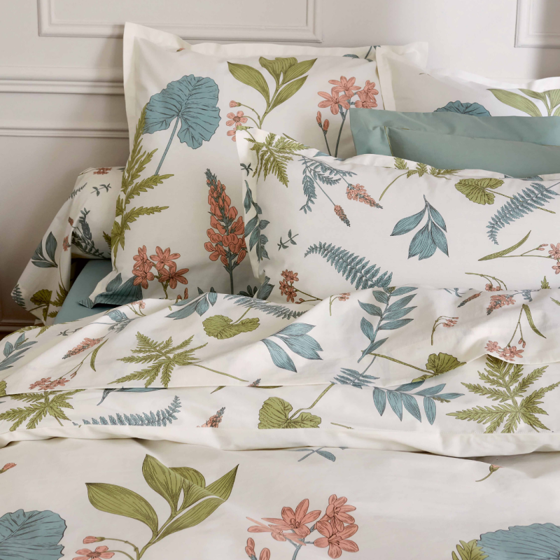 Tradilinge Housse De Couette Percale Tradilinge FÉÉRIE SAUGE