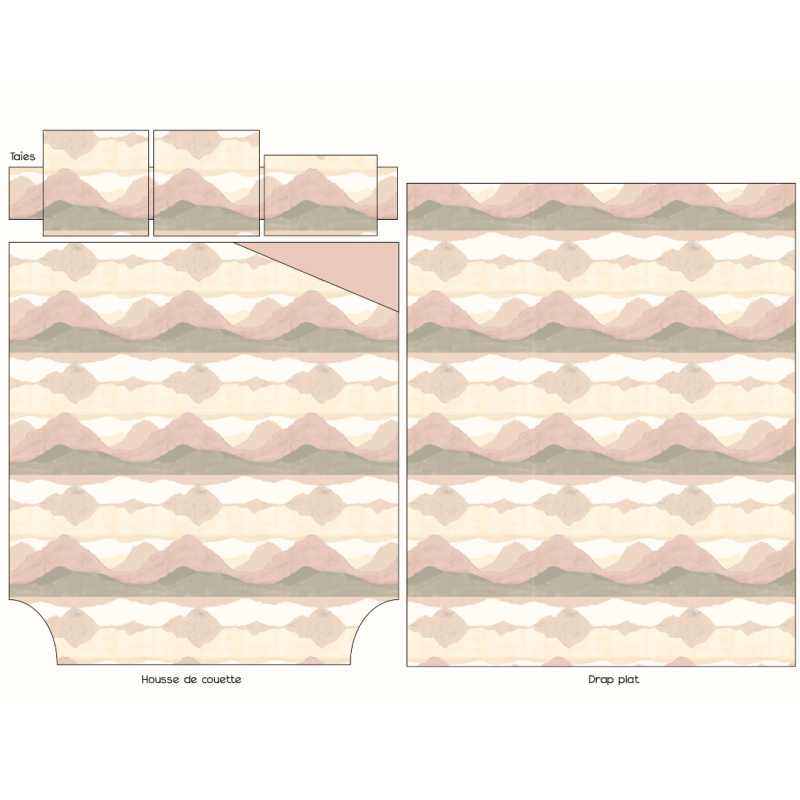 Tradilinge Housse De Couette Percale Tradilinge LAND CRAIE