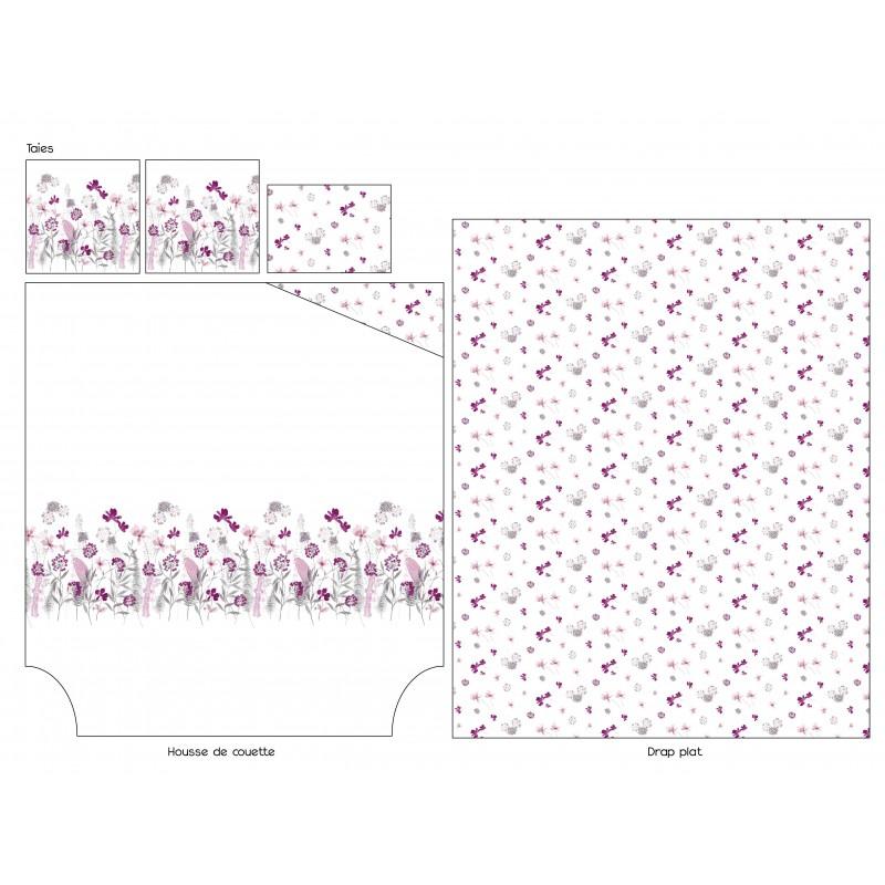 Tradilinge Housse De Couette Percale Tradilinge PETITE FOLIE ROUGE