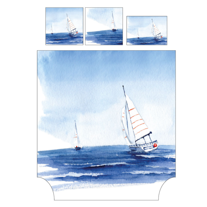 Tradilinge Housse De Couette Percale Tradilinge RÉGATE