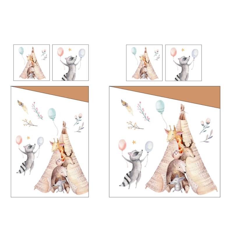 Tradilinge Housse De Couette Percale Tradilinge TIPI