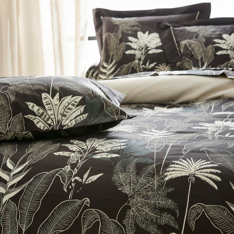 Tradilinge Housse De Couette Satin Tradilinge CAYENNE ÉBÈNE