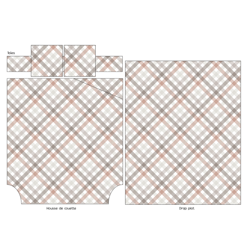 Tradilinge Parure Flanelle 100% Coton Tradilinge ARTHUR